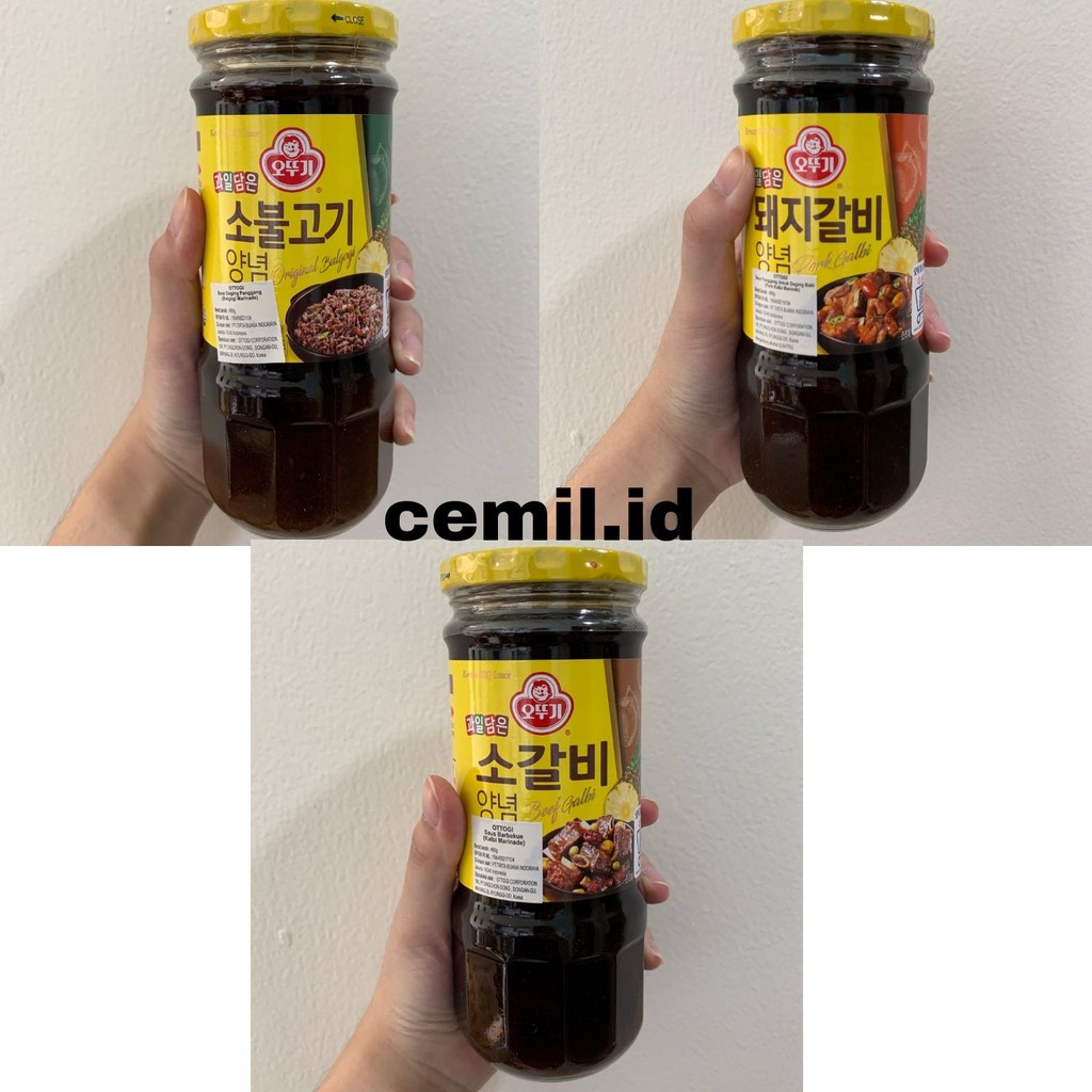 

OTTOGI BBQ Barbeque Sauce Korean Beef Bulgogi / Kalbi / Pork Kalbi Marinade 480gr IMPORT KOREA