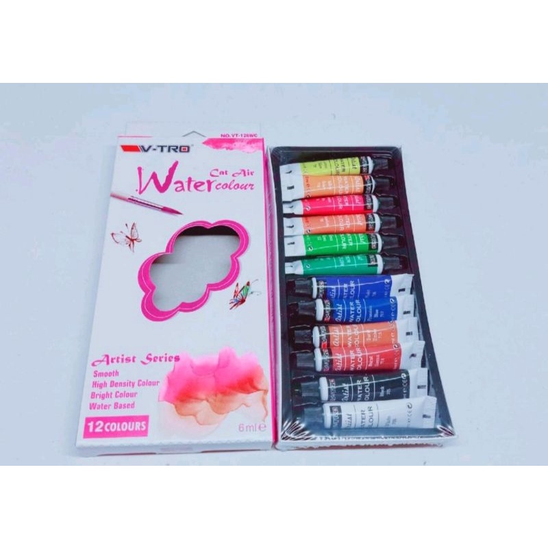 

Sale, Cat Air Watercolour V- TRO isi 12 warna