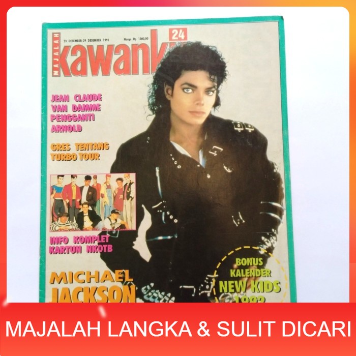 Majalah KAWANKU No.24 Des 1991 Cover MICHAEL JACKSON Langka