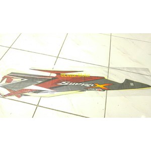 Stiker Motor / Stripping Supra X 125 Hitam