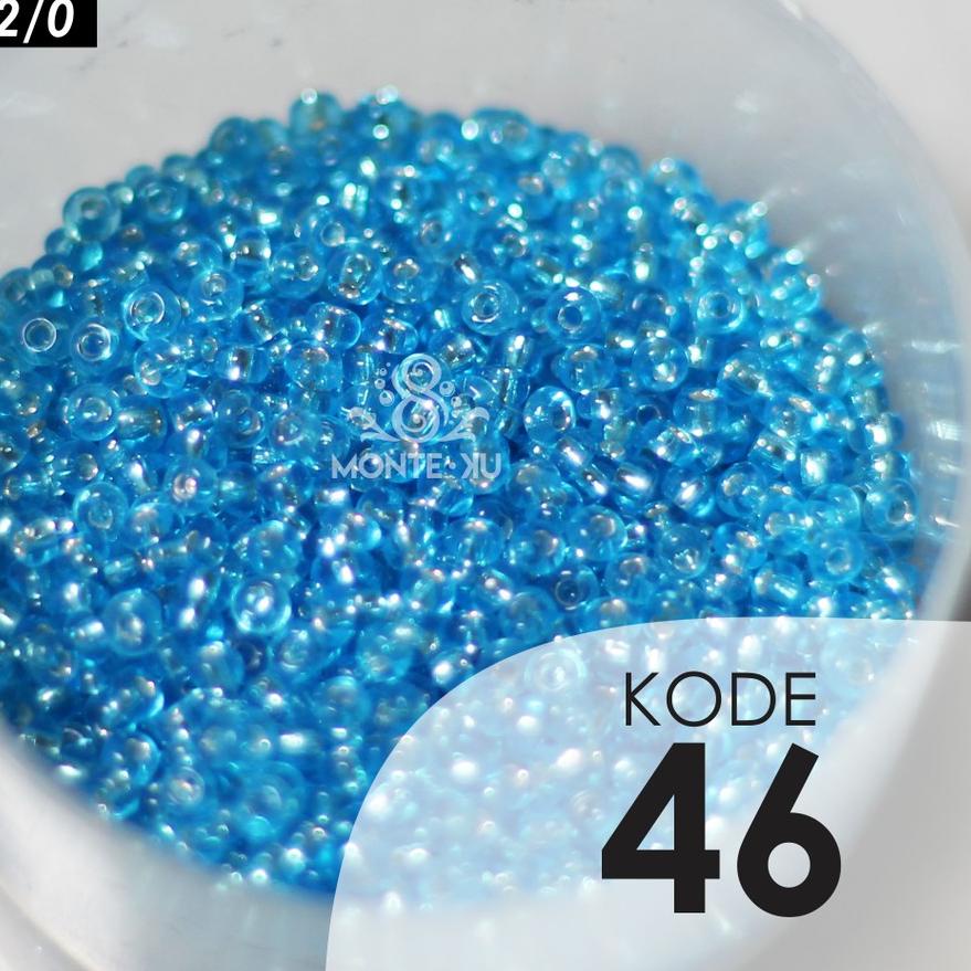 ➱ Manik Mote Payet Pasir Bulat Jepang FGB 12/0 1,9mm 45 gr Monte Payet Jahit Glass Beads Murah ✧