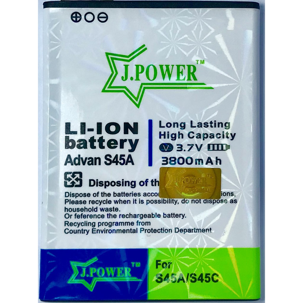 JPOWER BATERAI DOUBLE POWER ADVAN S45A S45C - 3800MAH