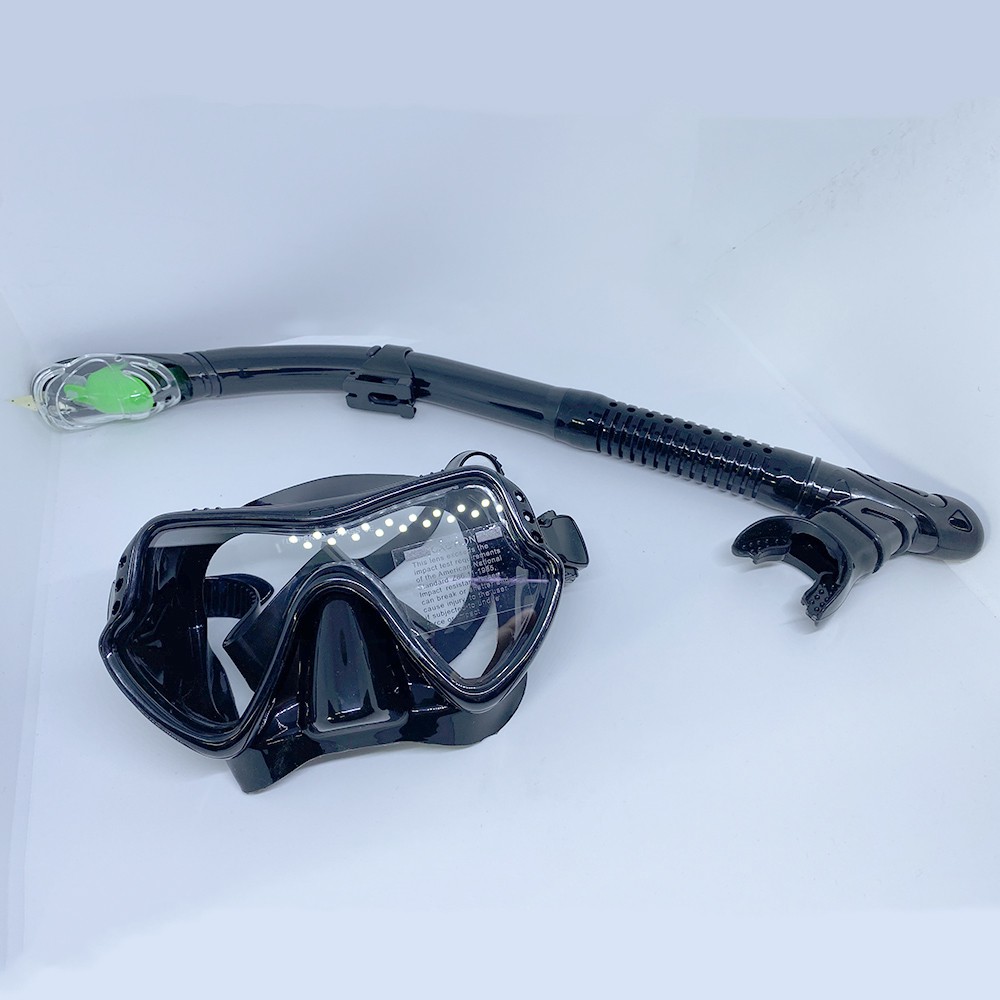 LIXADA Kacamata Selam Scuba Diving Snorkeling Tempered Glass - AS303JF - Black