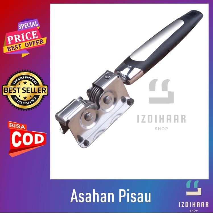 Asahan pisau dapur stainless pisau tajam lagi/ ALAT PENGASAH PISAU DAN GUNTING 3 IN 1/Asahan Pisau O