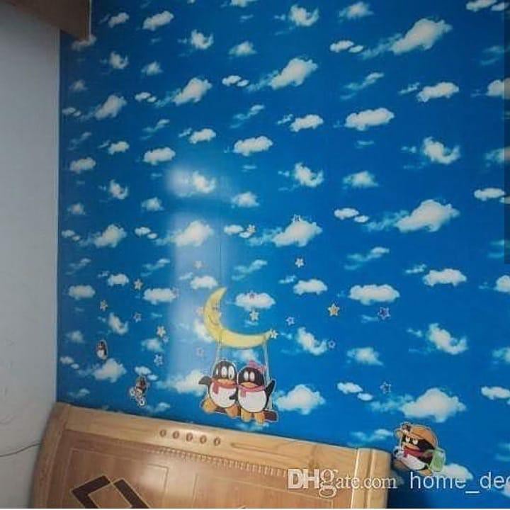 Wallpaper Dinding / Wallpaper Sticker AWAN BIRU LANGIT