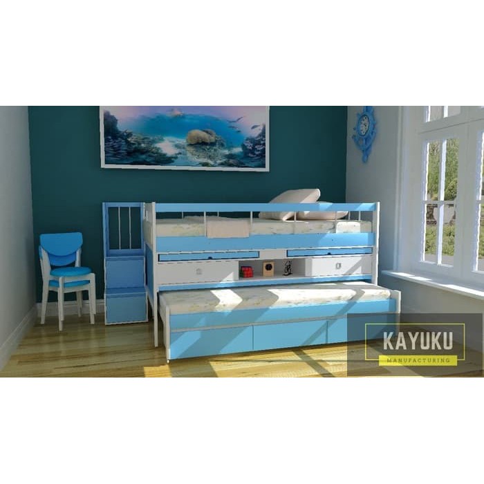 Ranjang Anak Double Bed, Tempat Tidur Tingkat, Minimalis