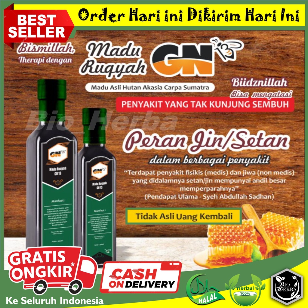 

PASTI ASLI Madu Ruqyah GN13 Premium - Madu Hutan Murni Asli GN 13 Gus Nur Tiga Belas - Madu Herbal Untuk Anak Dan Dewasa