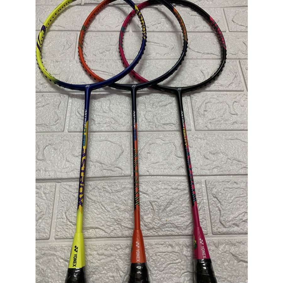 NEW COLOUR RAKET YONEX ASTROX CLEAR / FEEL/ ABILTY LOGO PBSI ORIGINAL