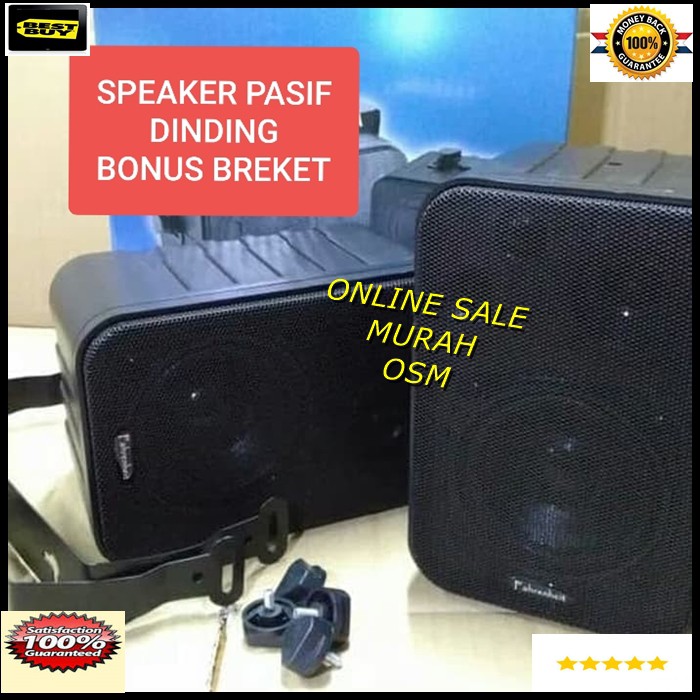 Original Speaker gantung spk dinding pasif PASSIVE ori karaoke vokal audio tembok vocal spk sound musik pro sound asli ZUTS  GARANSI UANG KEMBALI JIKA TERBUKTI TIDAK ORIGINAL  2way speaker - 4&quot;3 WAY FAOM EDGE PAPER CONE - MAGNET : 8 OZ - FREQ RESPONSE : 1