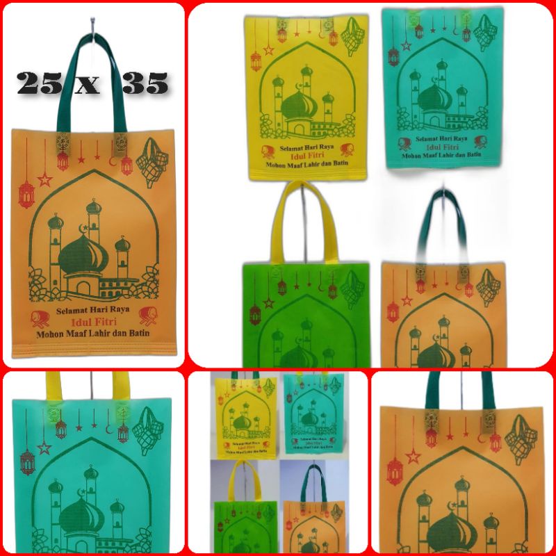

tas spon bon tenteng idul fitri ukuran 25 x 35