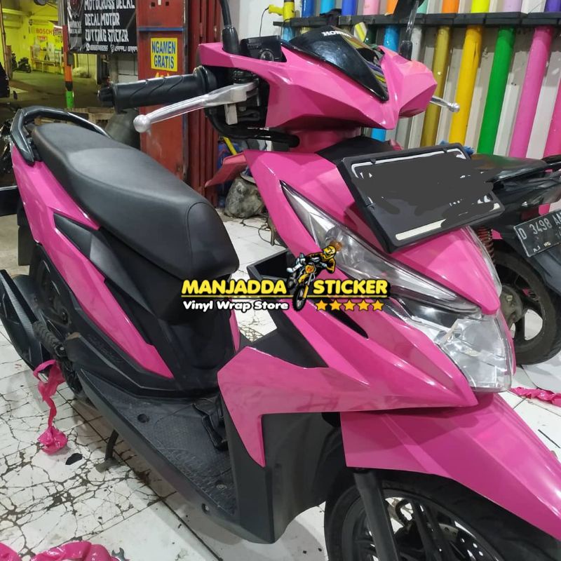 Stiker Skotlet Motor Warna Pink Stiker Motor Pink