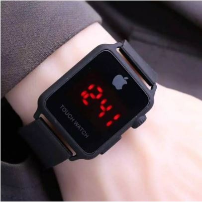 Promo Baru Ready 5 Warna Jam Tangan Pria Apple Touch Screen Digital Rubber AP15