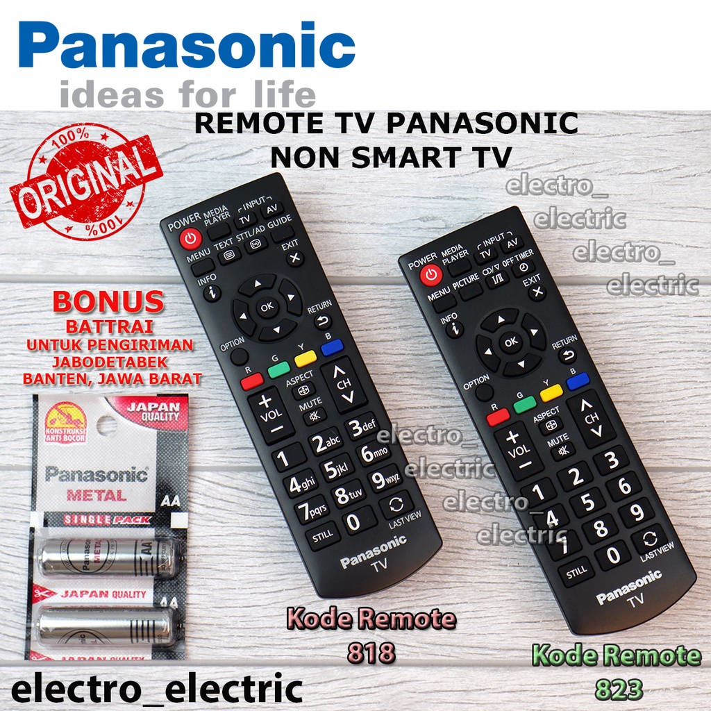 Remote TV Panasonic  LED LCD Dijamin Original