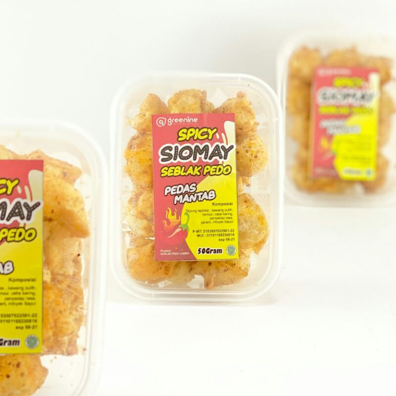 

GhulMart Cemilan Siomay Seblak Pedo Pedas Box Mantap Enak dan Renyah 45gr