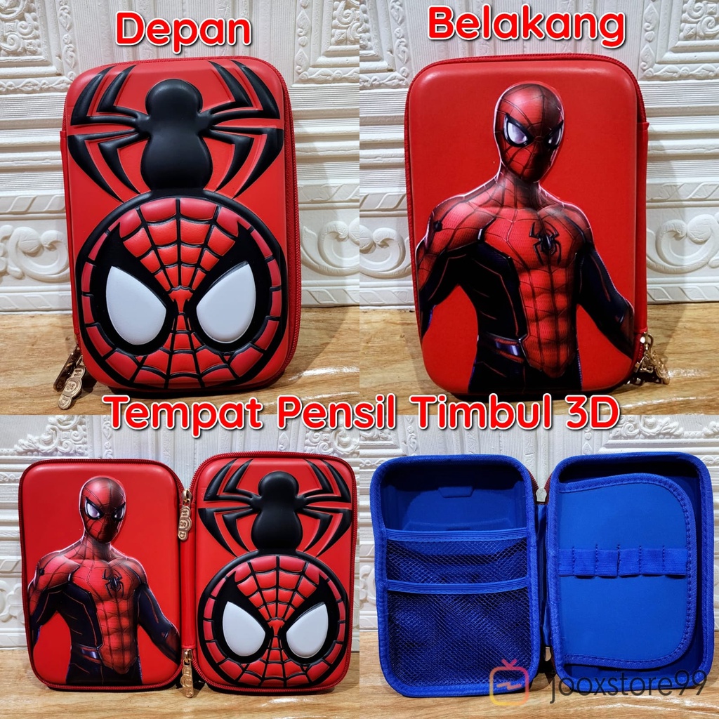 Tempat Pensil Karakter Timbul / Kotak Pensil LOL dan Unicorn dan Superhero