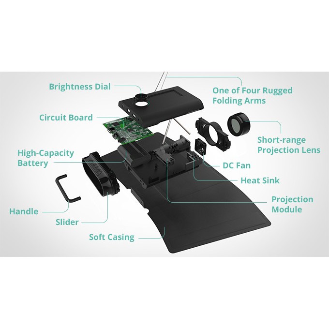 AROVIA SPUD SPONTANEOUS POP UP DISPLAY - PROJECTOR MINI PORTABLE