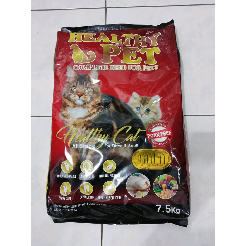 Healthy Pet Cat Food 7,5kg for Kitten and Adult Healthy Cat 7,5 kg