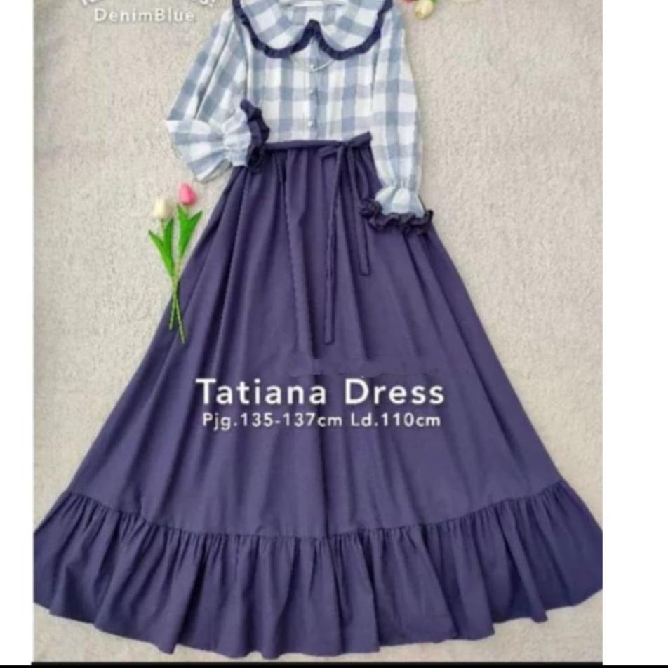 Baju Gamis Muslim Dewasa / Tatiana Dress / Baju Wanita Korea / Dress Muslim Dewasa / Gamis Busui / G