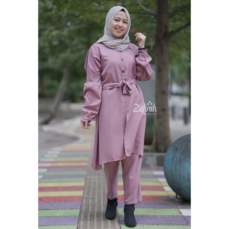 Setcel Polos ORI By Zafirah - One Set Syakila