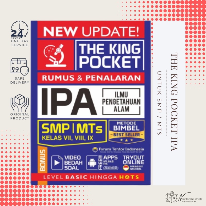 New Update The King Pocket IPA SMP/MTS Kelas VII, VIII, XI Super Lengkap