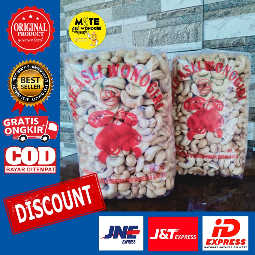 

Kacang Mete Mede Mateng Original Asli Wonogiri Utuh 1Kg