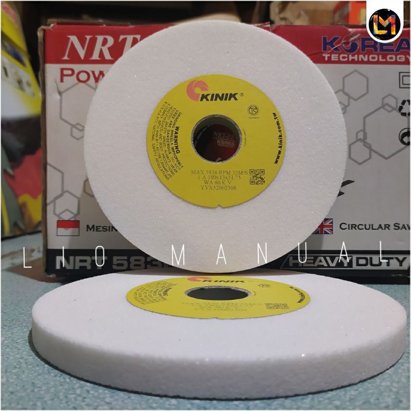 gerinda kinik 7 INCH Grit 60 KINIK WA 60 KV 180 x 13 x 31.75 mm