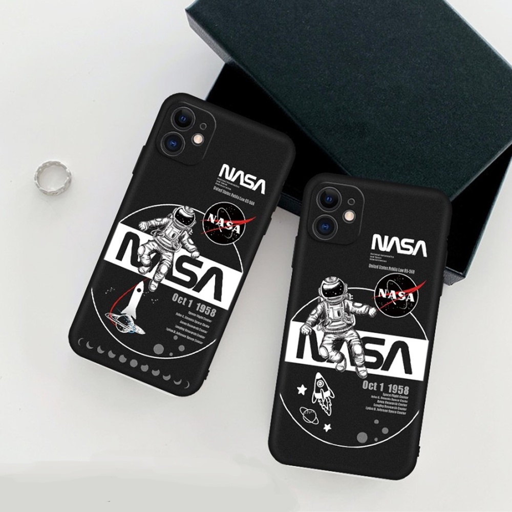 Case Oppo A5S A5 2020 A7 A9 2020 A12 A11K A15 A15S A16 A16S A54 A74 F9 Case Softcase Nasa Black Mate Character Silicon Premium