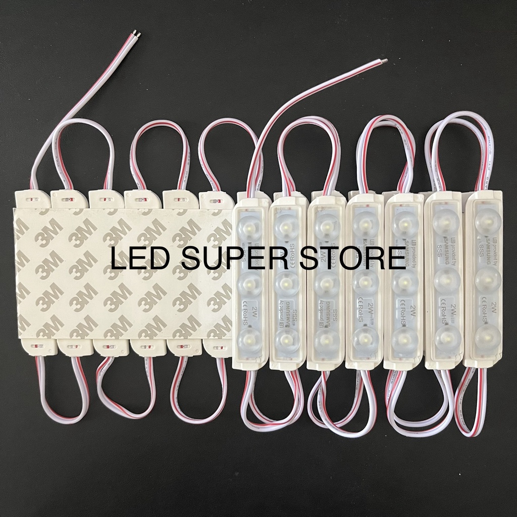 Modul Samsung 3 LED 2 Watt 7818 12V Putih - 100pcs Kelas Super