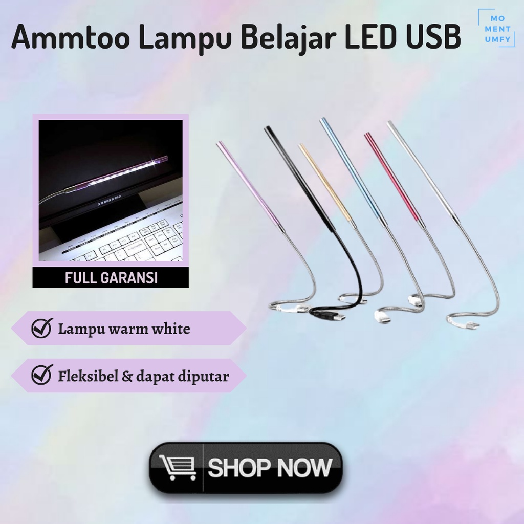 Lampu Belajar Sekolah USB LED Mini Aesthetic Estetik Murah Bagus Keren Lucu