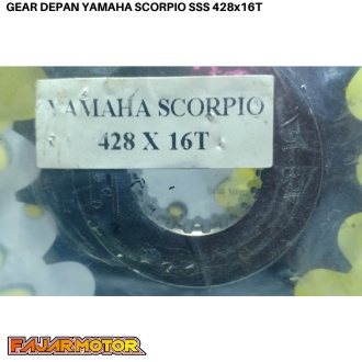 SSS GEAR GER DEPAN 428 520 JUPITER VIXION R15 MEGAPRO GL CB150R SUPRA SATRIA FU SMASH SHOGUN GIR FRONT SPROCKET-13SSS 428 SCORPIO