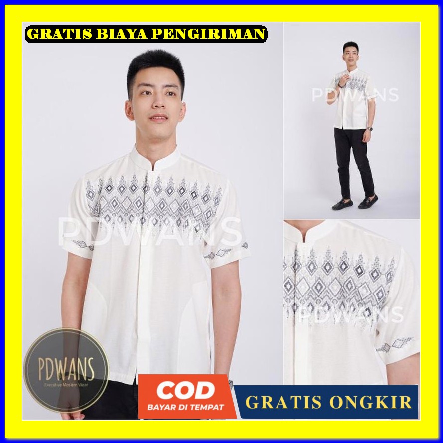 Bj Pria Lengan Pendek Muslim Kmja Pria Import Baju Muslim Kekinian Koko Dewasa Lengan Pendek Baju Le