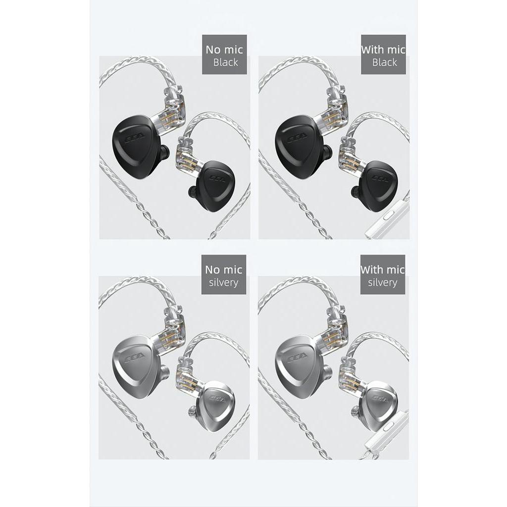 Cca Ckx 1d + 6ba Headset Earphone In-Ear Hybrid Driver Hifi Noise Canceling Untuk Sport / Gaming