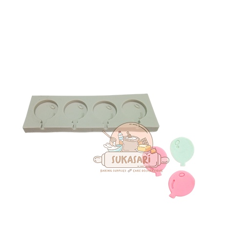 

Silicone mould baloon 4 cavities no (14) (cetakan balon)