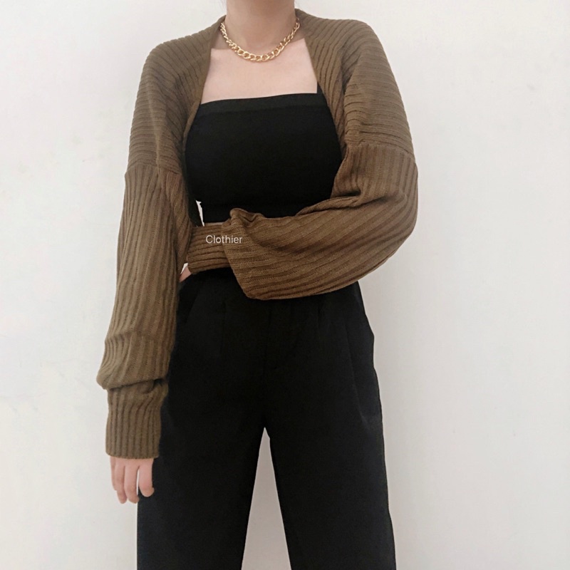 CLOTHIER - Bora Crop Cardigan / Knit Bolero