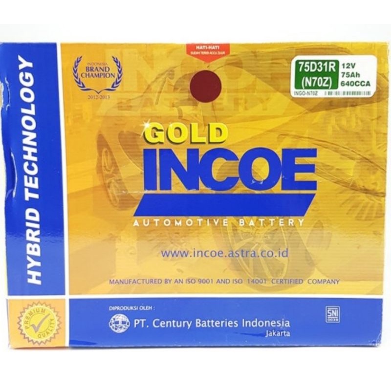 ACCU / AKI INCOE GOLD N70Z (75D31R)