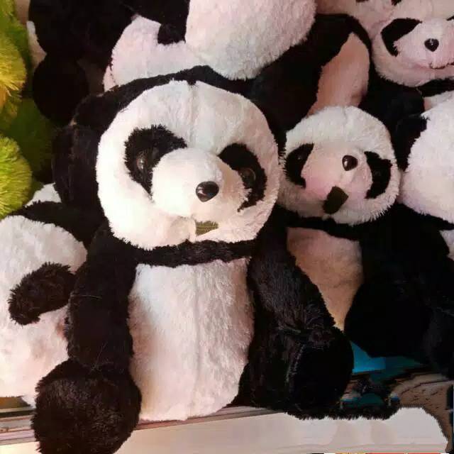 Boneka panda rumput size :S