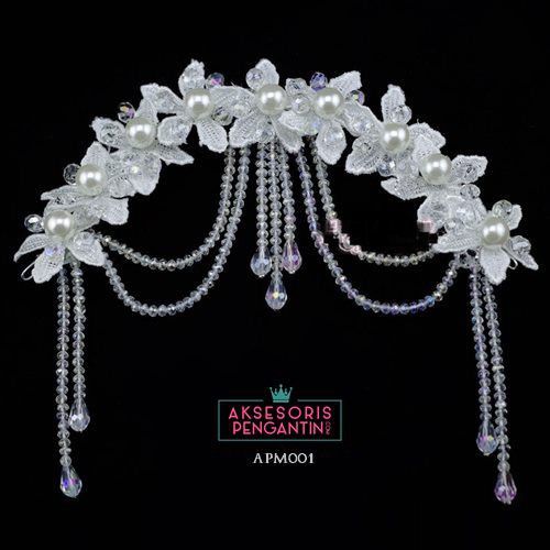 [READY STOCK] AKSESORIS WEDDING TIARA PENGANTIN HIASAN RAMBUT HEADPIECE APM001