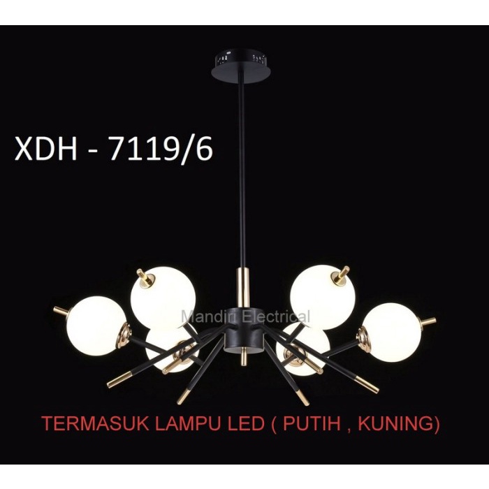 Lampu Gantung Modern minimalis Ruang Tamu Vintage Dekorasi - 7119