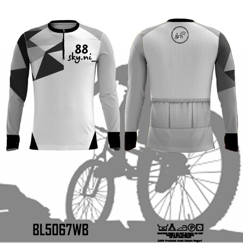 Kaos Jersey Sepeda Road Bike Indonesia BL5067WB Dry Fit Kaos Jersey Sepeda Road Bike Indonesia BL5067WB Dry Fit