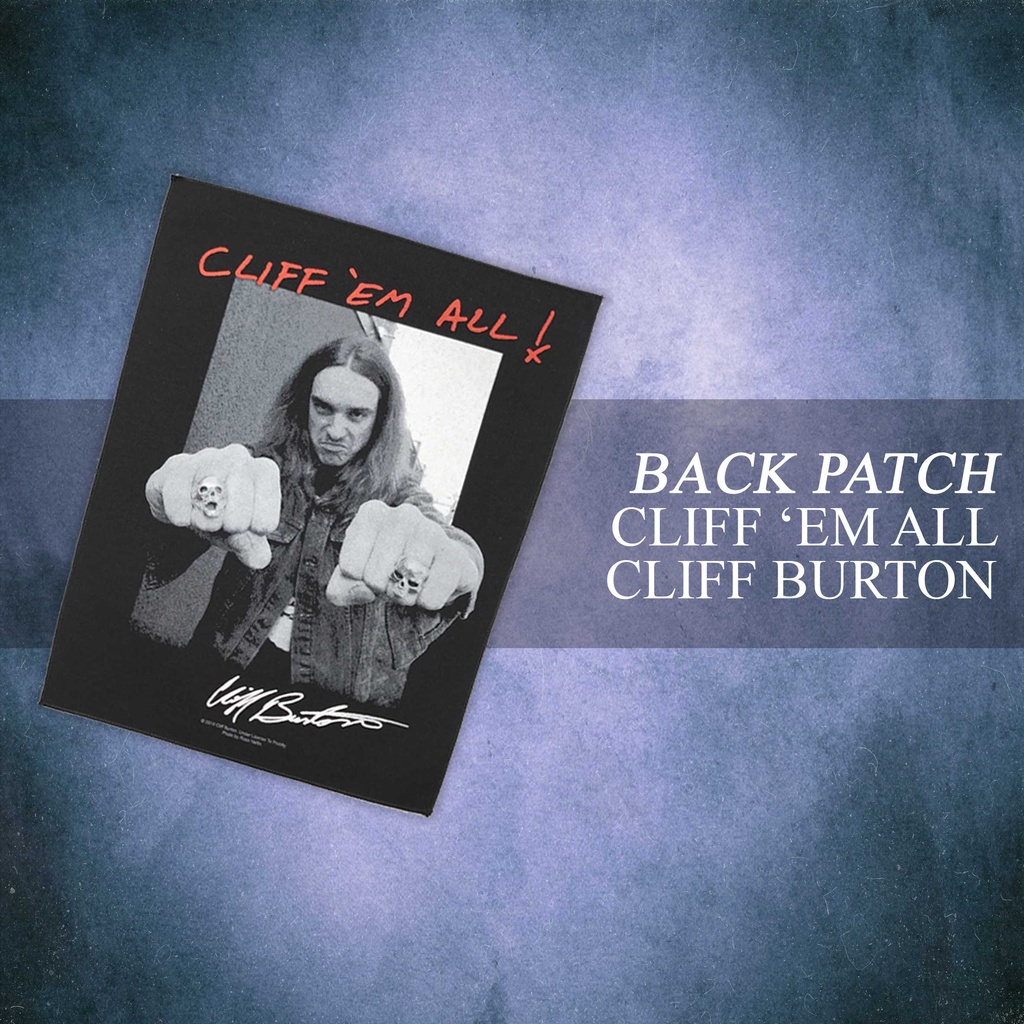 BACKPATCH METALLICA - CLIF EM ALL