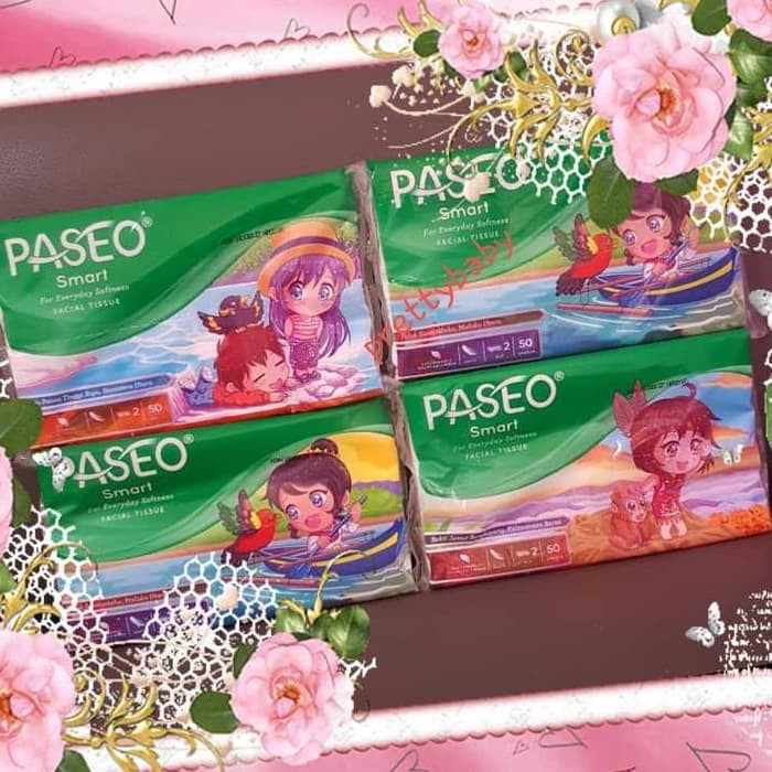 PASEO SMART FACIAL TISSUE 50 SHEETS