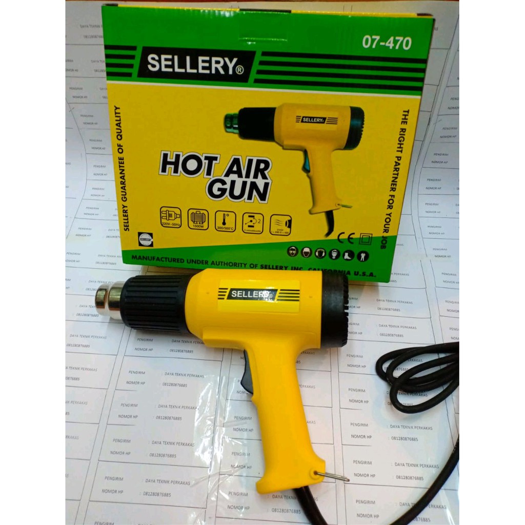 HOT GUN SELLERY - HEAT GUN PEMANAS STICKER SELLERY - HOT AIR GUN