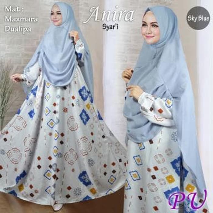 BEST SELLER ANIRA SYARI JUMBO (PU) BAJU MAXI DRESS MUSLIM BUSUI GAMIS WANITA MURAH - PINK