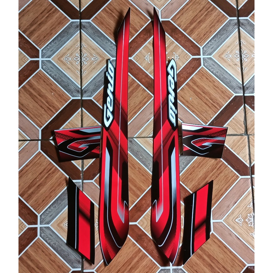NEW sticker striping motor honda genio 110 2022 hitam