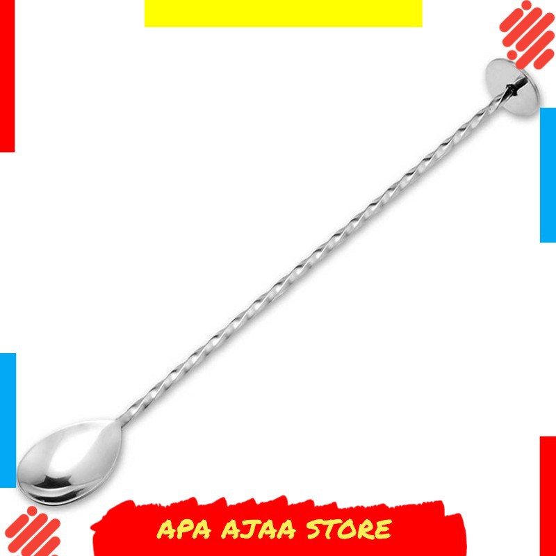 Hot Promo ! TEAEGG Sendok Aduk Bartender Cocktail Mixing Spoon 22cm - CDF-190805