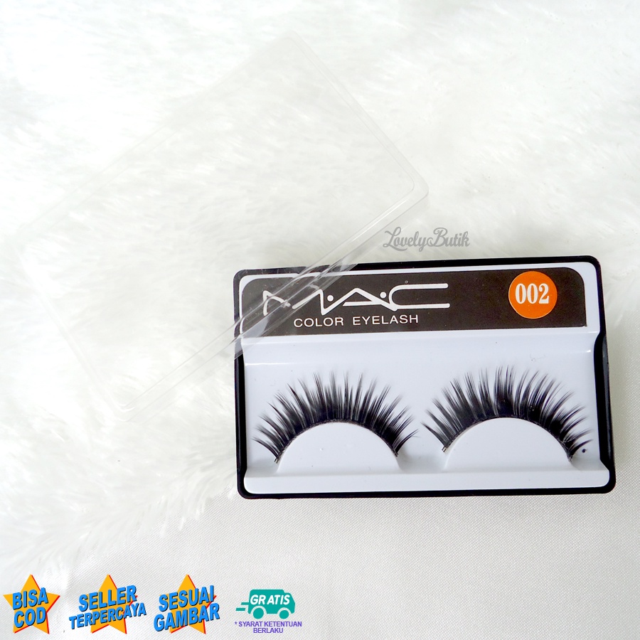 Lovelybutik - Bulu Mata Palsu Natural Lentik Tebal Eyelashes Lentik dan Lembut No 002 Natural