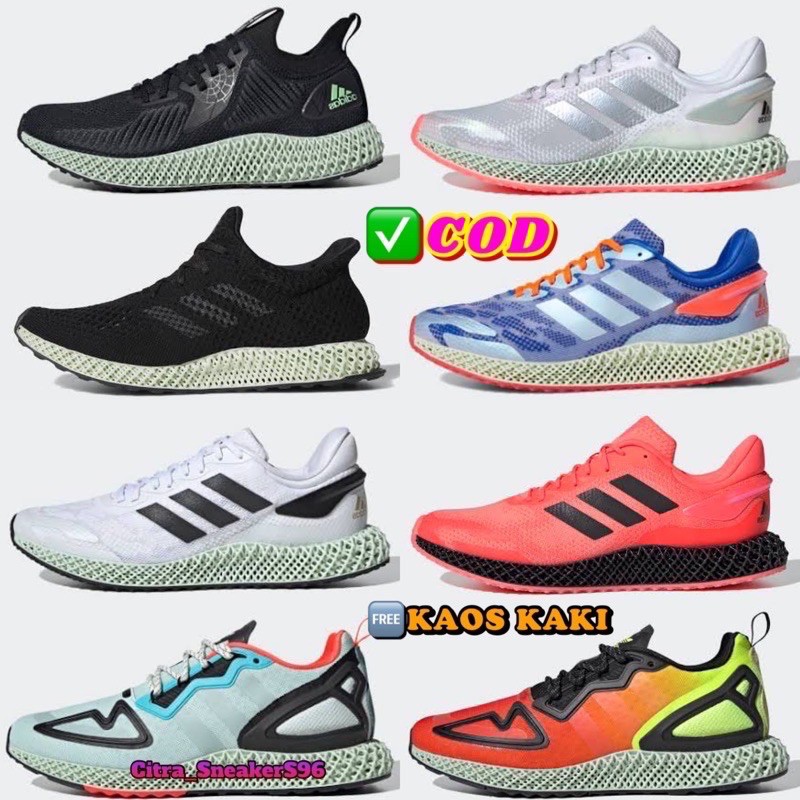 ADIDAS ZX 4000 FUTURECRAFT 4D BLACK ONIX PREMIUM ORIGINAL