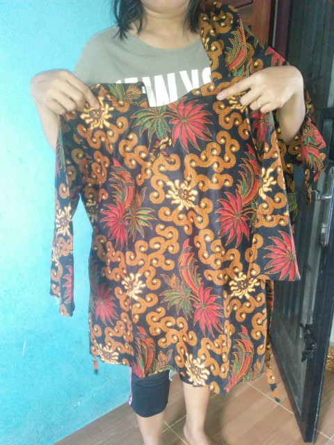 Batik Couple_maora Sania Ruffle Batik Couple Ori Atasan Wanita
