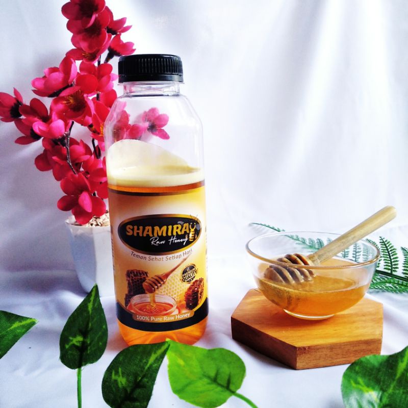

Shamira raw honey 500 gr nektar akasia mangium / madu murni / madu asli / madu mentah