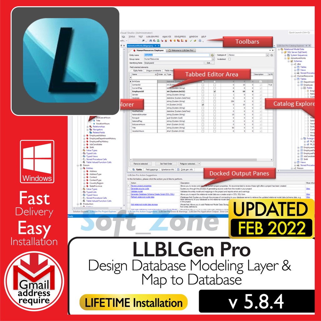 

LLBLGn Pr 5.8.4 - Dsgn Dtbs Mdlng Lyr & Mp t Dtbs [WINDOWS x64] - Dgtl Dwnld